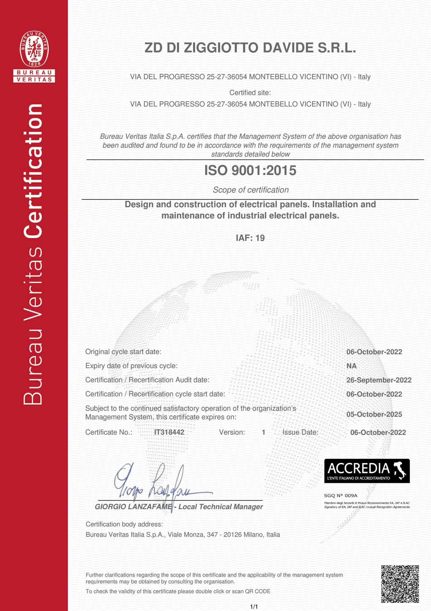 certificazione iso 9001 ZD